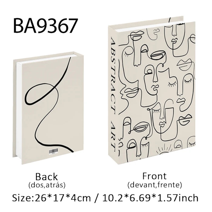 Luxury Fake Book Storage Box Abstract Decorative Books Open Paris Home Decor Coffee Table Bedroom Ornaments Interior Decoration