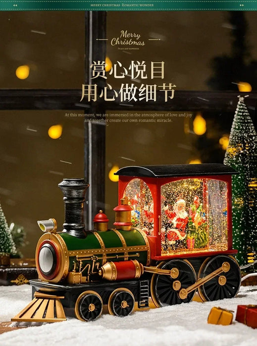 Christmas Gift Santa Tree Small Night Lamp Storm Lantern Decoration