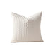 White textured knit cushion cover