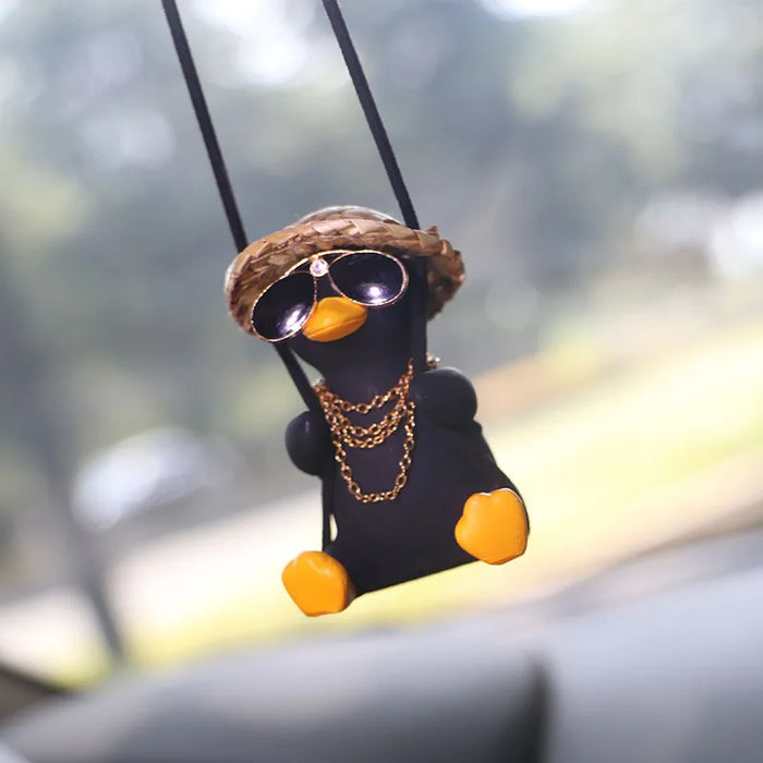 Swinging Duck Car Pendant Hanging Ornaments Interior Decoraction for Car Accessories