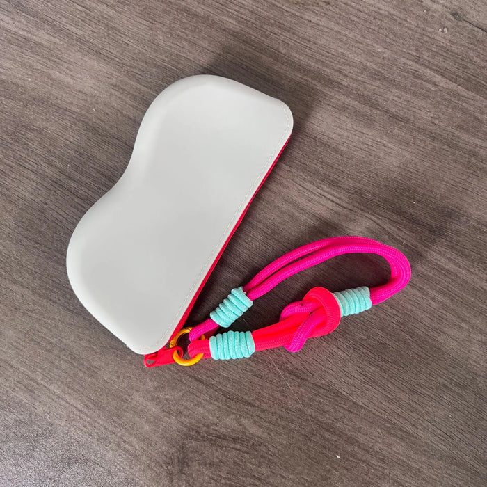 Silicone Zipper Eyeglass Case, Sunglasses Storage Protective Case, Hanging Bag, Wallet, Waterproof Glass Box for Women and Girls