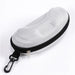 Hard shell sunglasses case with clip, Silver