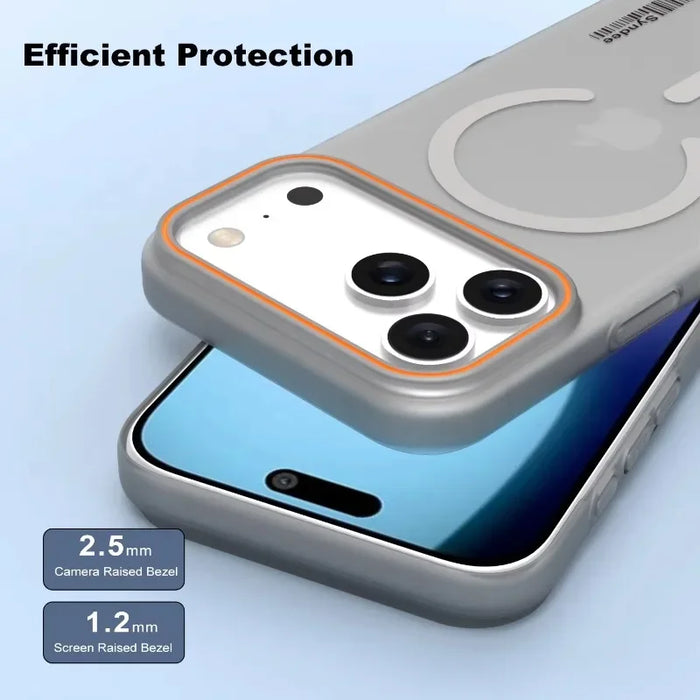 Popular Candy Colour PC Frosted Magnetic Charging Phone Case For IPhone 17 Air Pro Max Anti-Drop Translucent Matte Protect Cover