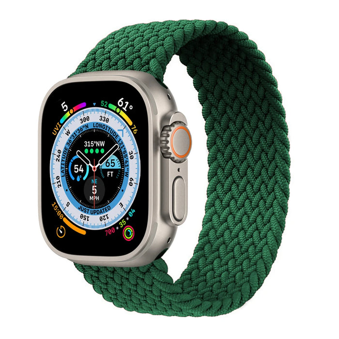 Braided Solo Loop For Apple Watch Strap 44mm 40mm 45mm 41mm 49mm 42mm 46mm Bracelet iWatch Series 10 9 SE 8 7 6 5 4 Ultra 2 Band