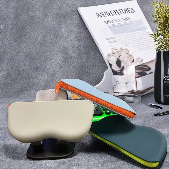 Silicone Zipper Eyeglass Case, Sunglasses Storage Protective Case, Hanging Bag, Wallet, Waterproof Glass Box for Women and Girls