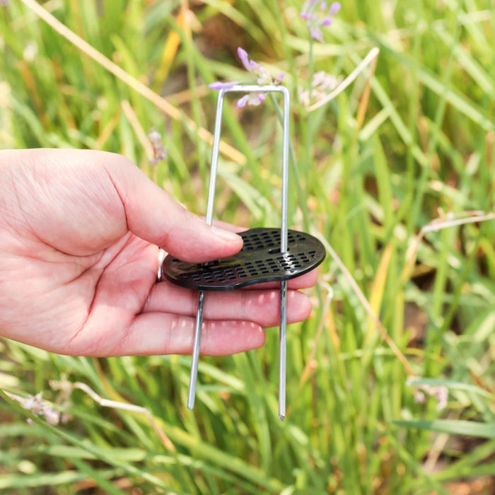 40Pcs/Pack Garden Peg Silver Metal U-Shape Garden Staple Garden Ground Nail Film Fixed Pegs Gardening Fixing Tools Film Peg