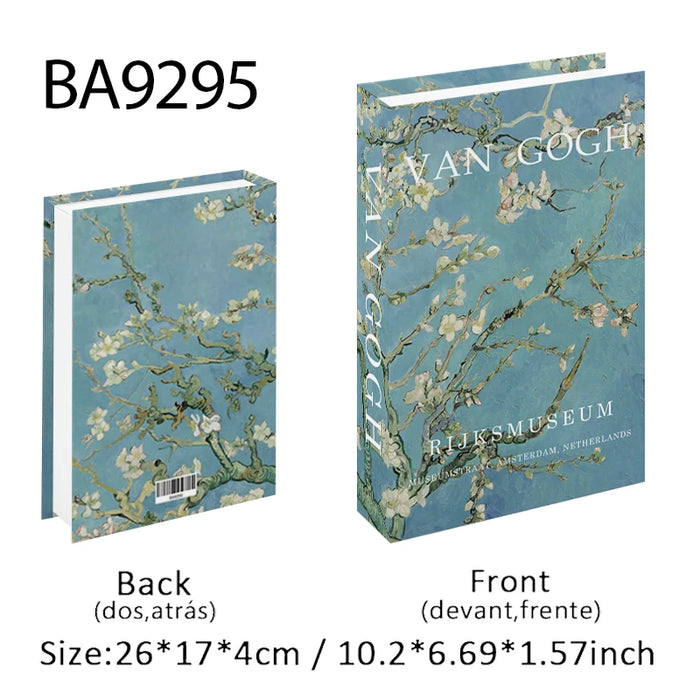 Luxury Fake Book Storage Box Abstract Decorative Books Open Paris Home Decor Coffee Table Bedroom Ornaments Interior Decoration