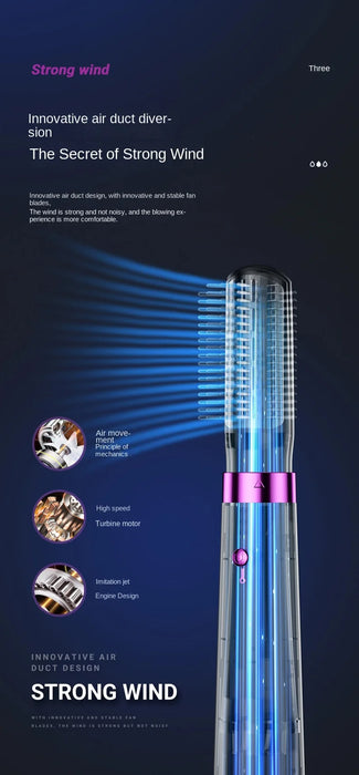 5 in 1 Quality Hairdryer Comb Hot Air Comb for Curling and Straightening Hair Automatic Straight Hair Comb Styling Hair Dryer