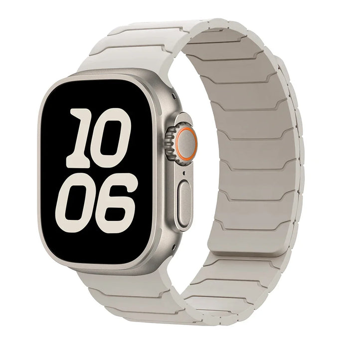 Strap For Apple Watch ultra 2 Band 49mm 45mm 44mm 40mm 42mm 46mm 41mm 38mm Magnetic Silicone Bracelet IWatch Series 10 SE 9 8 7