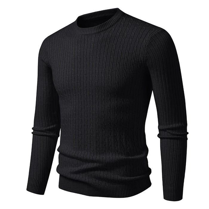 new Mens Crew Neck Sweaters Long Sleeve Lightweight Knit Dress Pullover Sweaters Casual outwear Twist Patterned Cable Sweaters