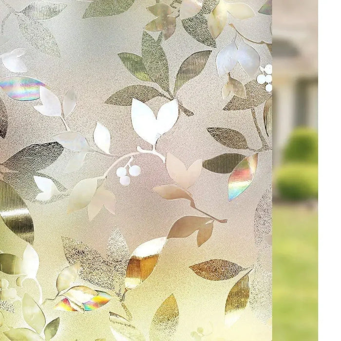 Stained Decorative Window Film Static Self Adhesive Glass Sticker Heat Control Vinyl Window Cling For Home Door Glass Decals