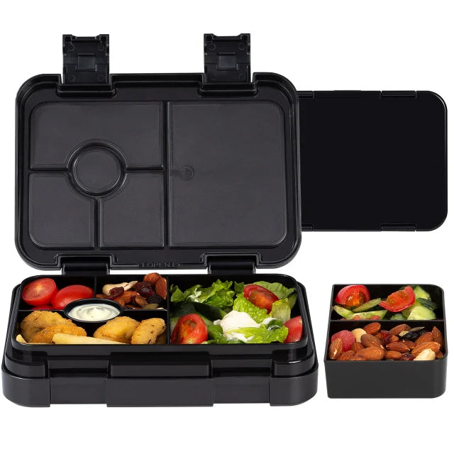 1100ml Cartoon Christmas Printed Lunch Box Microwavable Bento Box Interlayer Leakproof Storage Box Hermetic Containers Students