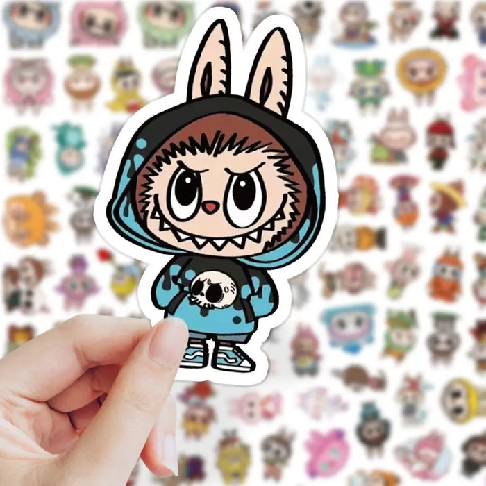 103 PCS Cute Monster Cartoon Waterproof Stickers Pack Anime Accessories