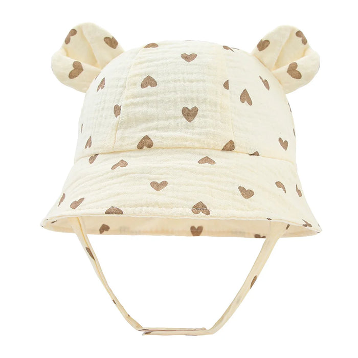 Muslin Cotton Baby Hat Summer Infant Cap Panama for Kids Soft Baby Sun Hats Girls Boys Bucket Hat Accessories Children 3-12M