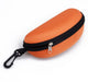 Hard shell sunglasses case with clip, Orange