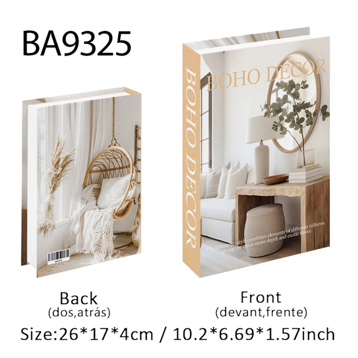 Luxury Fake Book Storage Box Abstract Decorative Books Open Paris Home Decor Coffee Table Bedroom Ornaments Interior Decoration