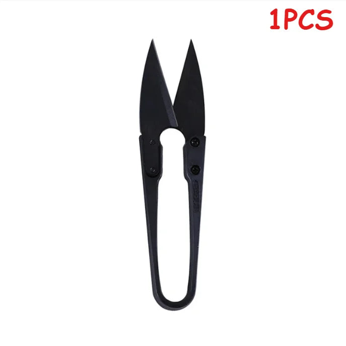 Carbon Steel Thread Snips U Shape Spring Sewing Scissors Tailoring Craft DIY Garment Manganese Steel Small Embroidery Cutter
