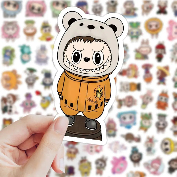 103 PCS Cute Monster Cartoon Waterproof Stickers Pack Anime Accessories