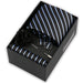Men's tie gift set, style BBJ-57: tie, pocket square, cufflinks and pins in a gift box