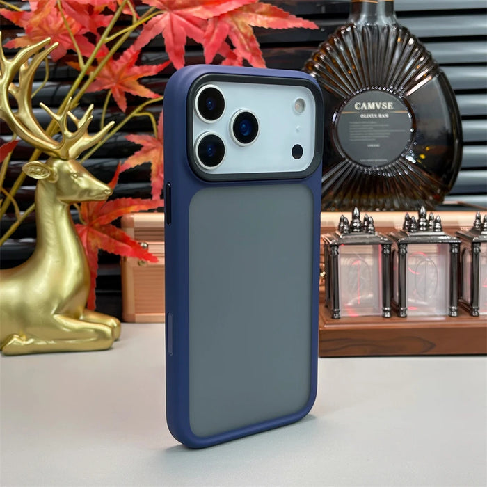 Luxury Transparent TPU Matte Case For iPhone 17 Air 17 Pro Max Camera Control Button Shockproof Clear Bumper Silicone Back Cover
