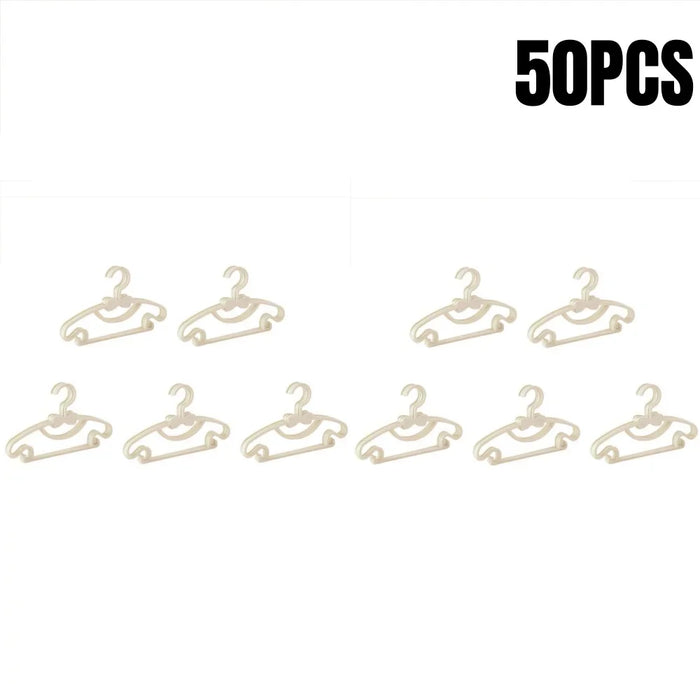 5-50Pcs Baby Hangers Plastic Kids Clothes Storage Hanger for Nursery Children Hangers Toddler Infant Portable Coats Home Rack