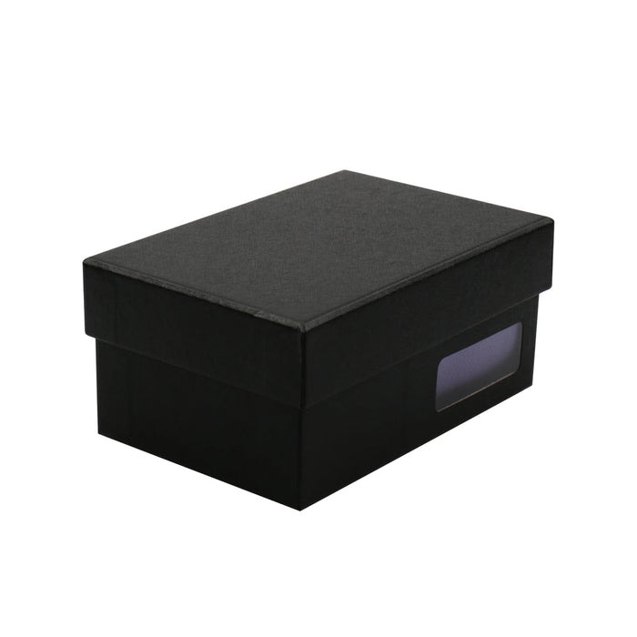 Closed black gift box for the tie set