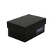 Closed black gift box for the tie set