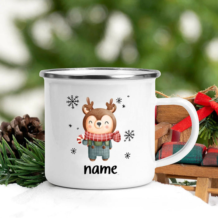 Personlized Cookie Snowman with Name Mug Hot Cocoa Chocolate Mug