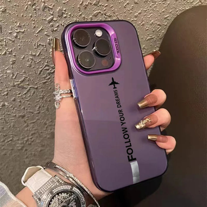 Travel-Inspired Airplane Route Design TPU Basic Case for iPhone 16 15 Pro Max 16E 14 13 12 11 XS X XR 7 8 Plus Hard Back Cover