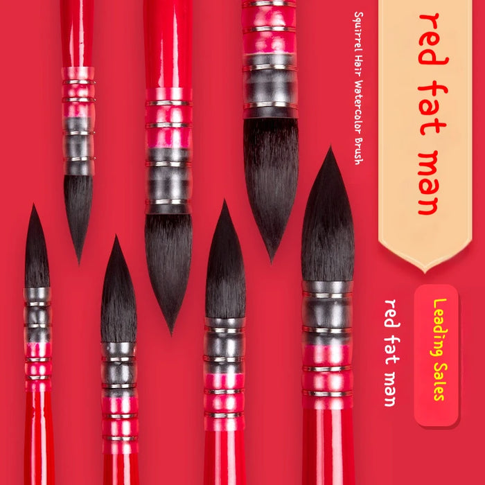 Squirrel Hair Round Head Pointed Mop Brush Watercolor Paint Brushes Gouache Brush Pen Art Hook Line Pen For School Art Supplies