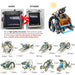 Solar panel close-up and model sizes from 7 to 29 cm