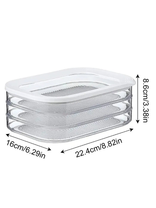 Lunch Meat Container for Refrigerator, 3Layers Deli Meat Container for Fridge, Stackable Cold Cuts Storage Containers for Fridge