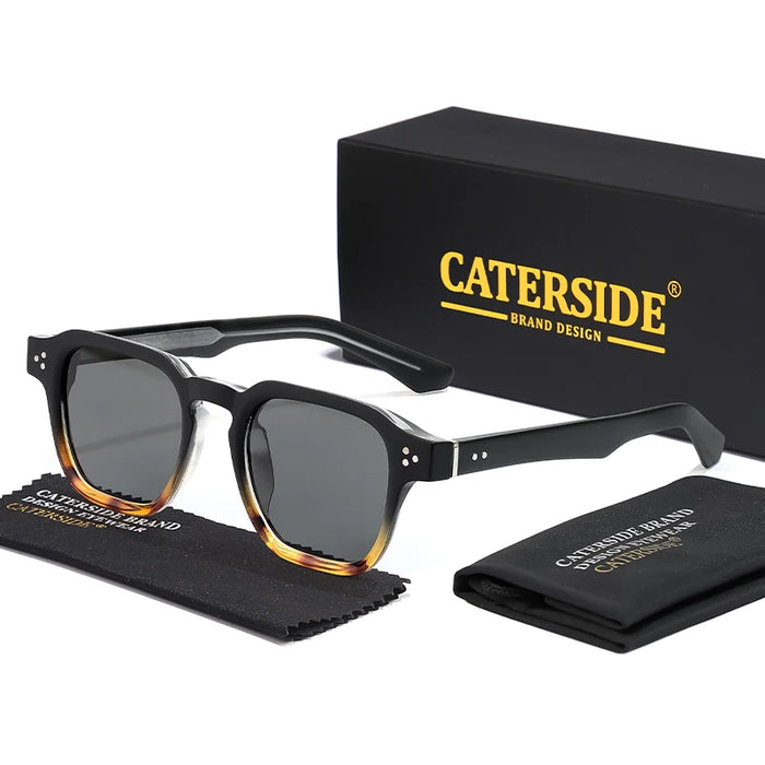 CATERSIDE Classic Square Sunglasses Men Core Insert Temple Luxury Brand Sun Glasses Women Travel Beach Party Festival Gifts