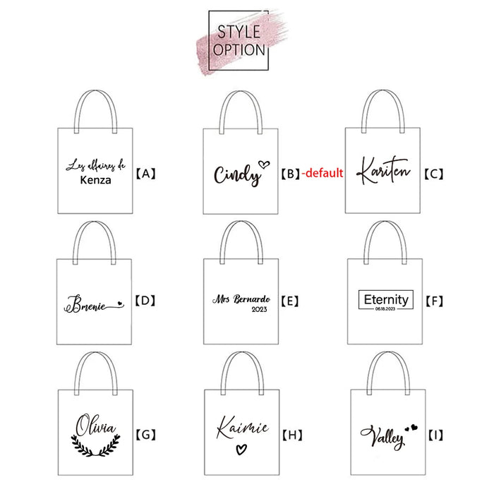 Personalized Large Jute Cotton Tote Bag