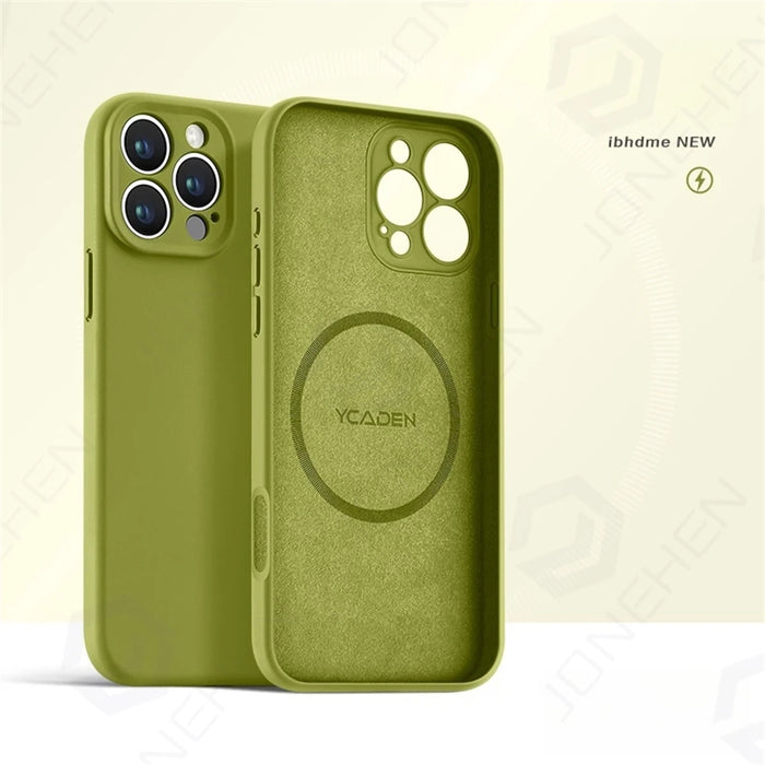 For Magsafe Liquid Silicone Original Case For iPhone 16 15 14 Plus 13 12 17 18 Pro Max Magnetic Wireless Charge Shockproof Cover