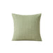 Light green textured knit cushion cover