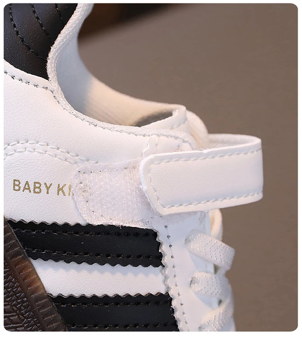 Fashion Sport Shoes For Children PU Leather Ergonomics Kids Sneakers Soft-soled Children's Sneakers Boy's Girl's Tennis Shoes