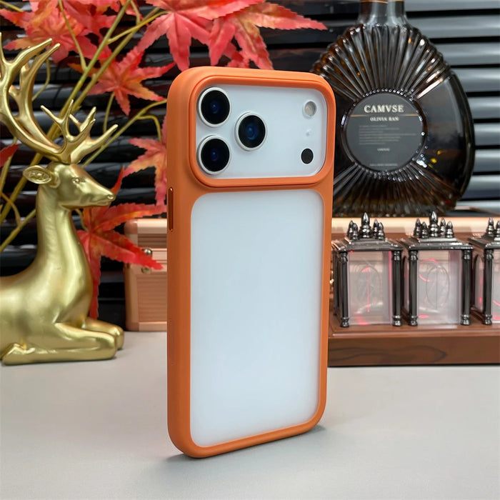 Luxury Transparent TPU Matte Case For iPhone 17 Air 17 Pro Max Camera Control Button Shockproof Clear Bumper Silicone Back Cover