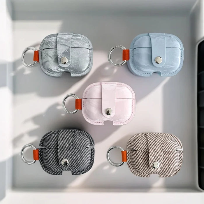 For Airpods 4 Case Soft Luxury PU Leather Earphone Case for Airpods 3 TWS Earphone Protect Cover for Apple Airpod Pro/Pro 2nd