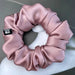 Mulberry silk scrunchie, Cameo Brown