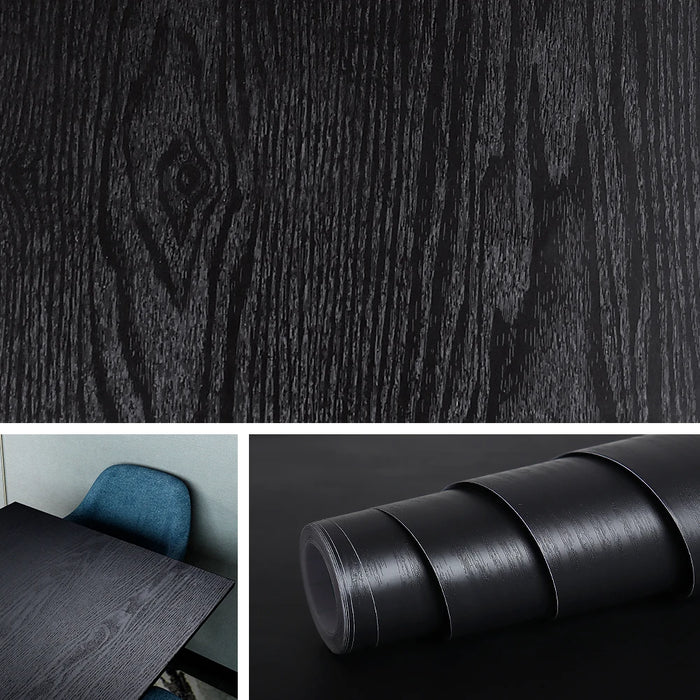 Vinyl Self-adhesive Waterproof Wood Wallpapers Wall Stickers for Wall in Rolls Furniture Renovation Film Bedroom Home Decor PVC