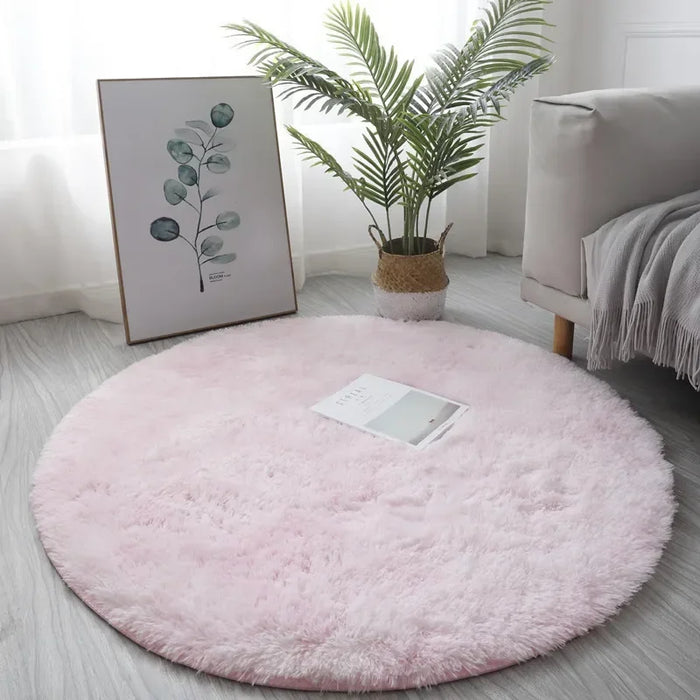 Ultra Soft Plush Round Rug Mat - Fluffy White Carpet for Living Room, Home Decor and Bedroomr, Bedroom and Kids Room