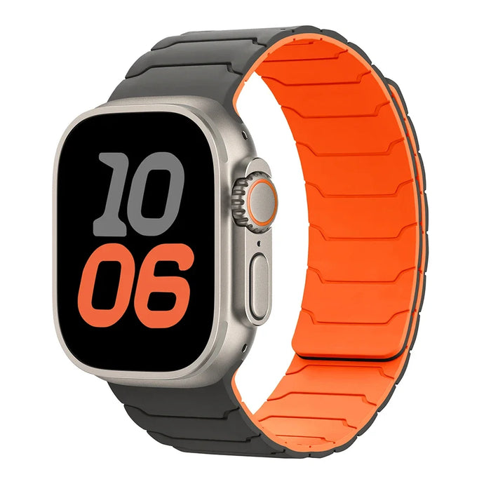 Strap For Apple Watch ultra 2 Band 49mm 45mm 44mm 40mm 42mm 46mm 41mm 38mm Magnetic Silicone Bracelet IWatch Series 10 SE 9 8 7