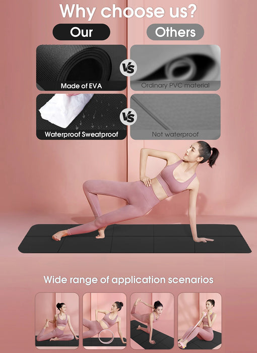 Yoga Mat Anti-skid Sports Fitness Comfort Foam 4MM Thick Yoga Mat for Exercise Yoga and Pilates Gymnastics Mat