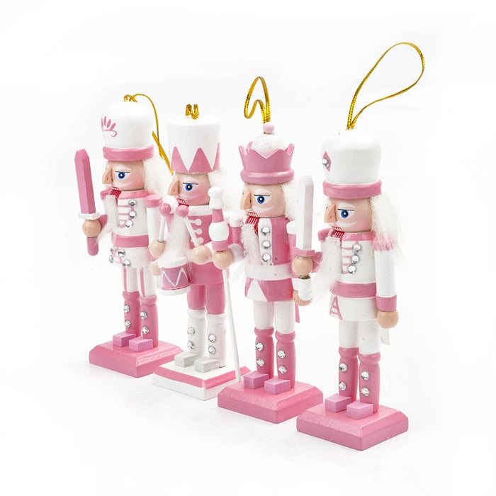 12cm Nutcracker Miniatures Pink Series Nutcracker Puppet
