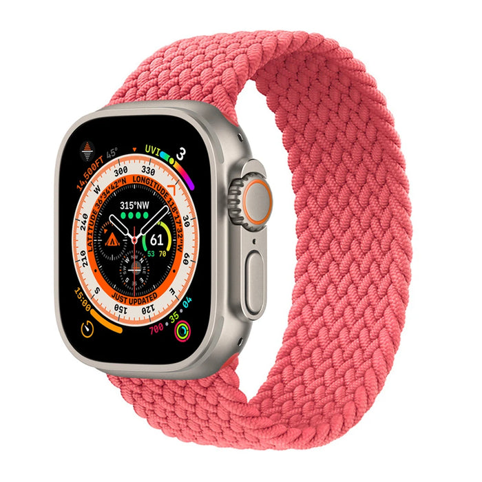 Braided Solo Loop For Apple Watch Strap 44mm 40mm 45mm 41mm 49mm 42mm 46mm Bracelet iWatch Series 10 9 SE 8 7 6 5 4 Ultra 2 Band