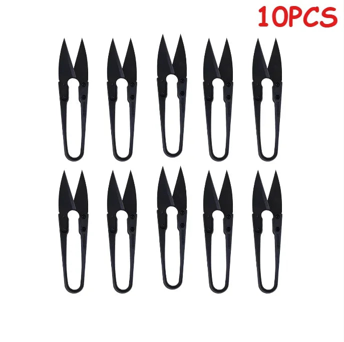Carbon Steel Thread Snips U Shape Spring Sewing Scissors Tailoring Craft DIY Garment Manganese Steel Small Embroidery Cutter