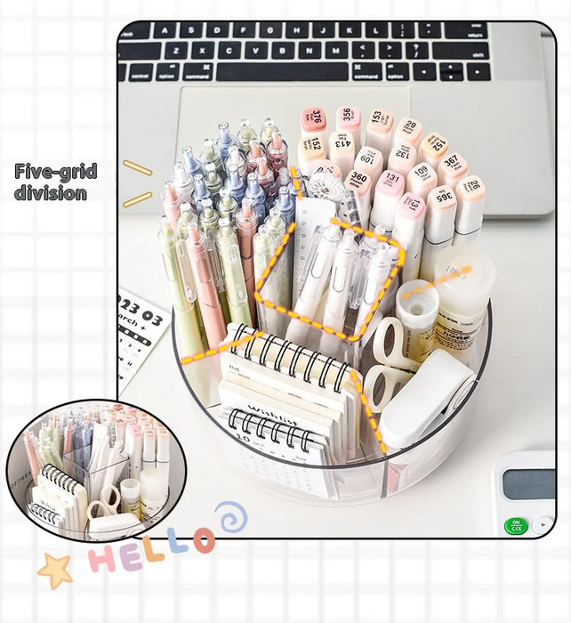 360-Degree Rotating Pen Holder for Desk,Desk Organizers and Accessories