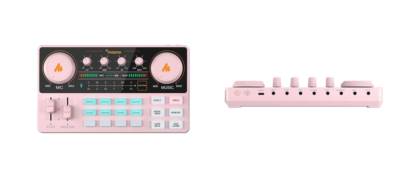 Maono AM200-S1 Sound Card Microphone Set MaonoCaster Audio Interface with Mic