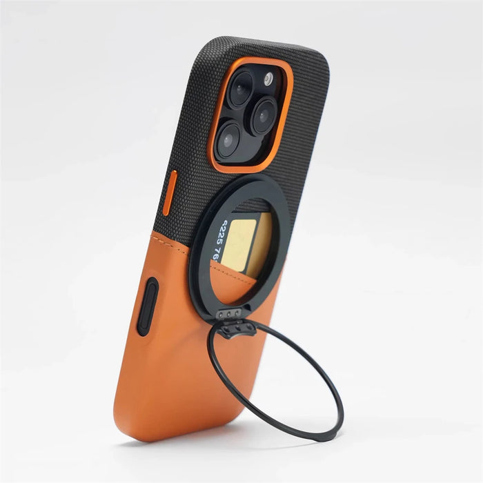 Hit Color Business Card Pocket PU Leather Magnetic Case For iPhone 17 Air 16 15 Pro Max 13 14 12 MagSafe Wireless Charging Cover